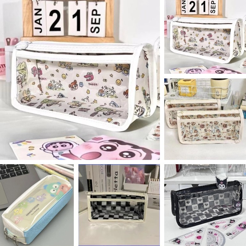 จัดส่งจากประเทศไทย Ins Style-Sanrio/White Pacha Dog/Kapibara/Crayon Shin-Chan/กล่องดินสอลายการ์ตูนต่างๆ-Appearance-Just Good Capacity