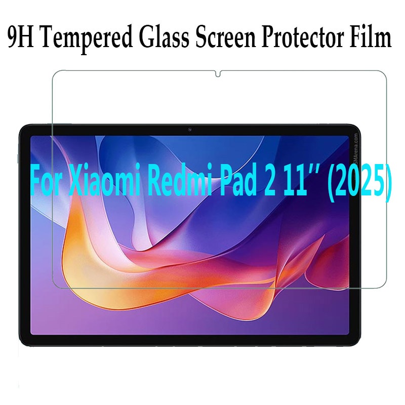 กระจกนิรภัยฟิล์มกันรอยหน้าจอสําหรับ Redmi Pad 2 4G 11 INCH 2025 กระจกนิรภัย 9H แบบใส