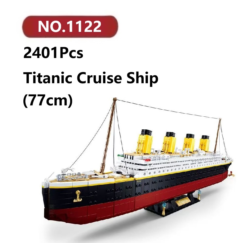 ✨ไททานิค Titanic โมเดลประกอบแล้ว 2401ชิ้น Sluban ship ของเล่นจิ๊กซอว์