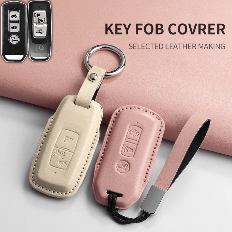 เคสกุญแจรีโมทรถยนต์ เครื่องหนัง สําหรับ honda pcx160 150 giorno adv150 sh125 click160 adv350 sh350 ของแต่งรถยนต์ พวงกุญแจ
