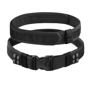 2 in 1 เข็มขัดยุทธวิธี Quick Release Buckle MOLLE Mens เข็มขัดกว้าง 5 ซม