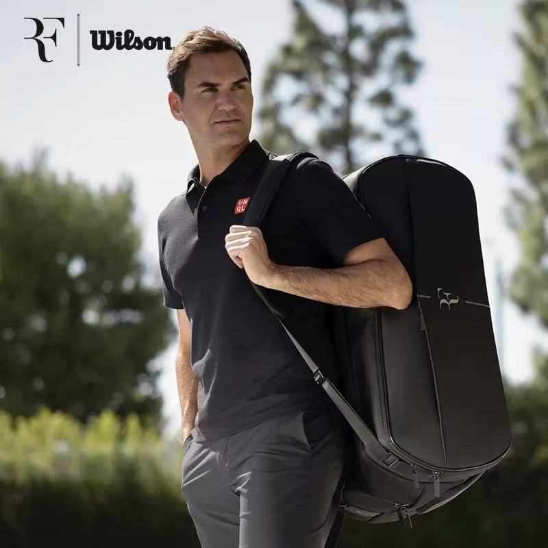 Wilson Will Sheng Federer กระเป๋าเทนนิส RF 01 Series กระเป๋าเป้สะพายหลังกระเป๋าถือ 2/6/9 แพ็ค
