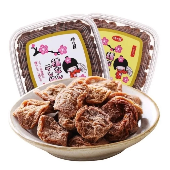 💥บ๊วยไร้เม็ดนำเข้าจากญี่ปุ่น เปรี้ยวหวาน บ๊วยญี่ปุ่น เปรี้ยว หวาน เค็ม อร่อย ไร้เมล็ด ขนมขบเคี้ยวแห้ง