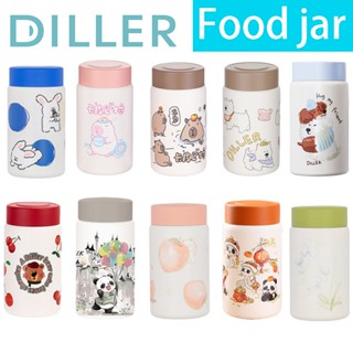 Diller SUS316 กระติกน้ําสูญญากาศสแตนเลสขวดน้ําฉนวนแก้วขนาดเล…