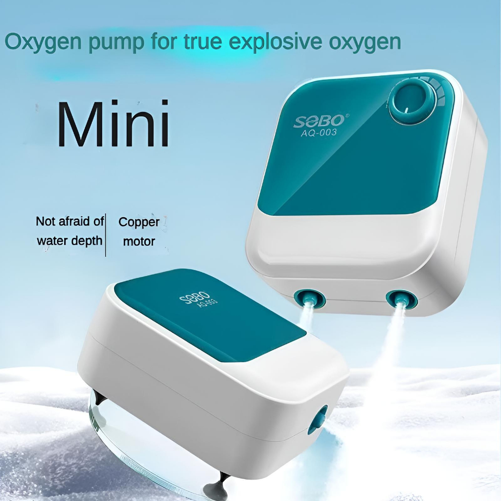 ปั๊มลมตู้ปลา - True Explosive Oxygen, Ultra Silent <30dB, ปรับมอเตอร์ทองแดงทั้งหมด, 4L/Min