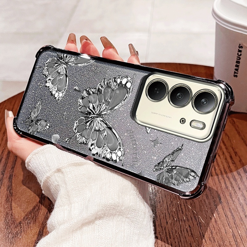 YBDปลอกผีเสื้อสําหรับRealme C71 C75 C75X 14X OPPO A5 Pro A5i Pro A5X Reno 12 Pro Reno 12F A3 Pro Gil