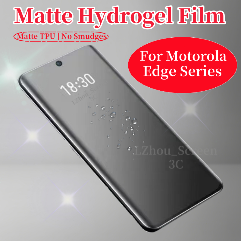 ฟิล์มไฮโดรเจลด้าน 1–3 ชิ้น สำหรับ Motorola Edge 60/ 50/ 40 Pro Ultra Fusion TPU โค้งเต็มจอ – ไม่ใช่กระจกนิรภัย