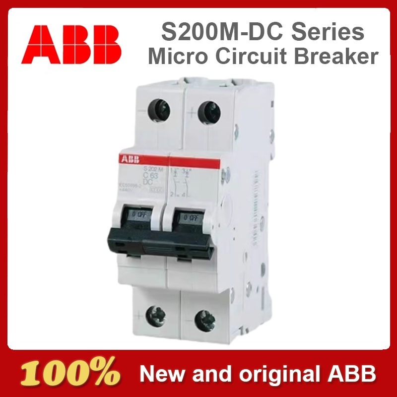 ABB DC Circuit Breaker S200M DC S200-M S201-M S202-M DC 1P 2P Air Switch DC พิเศษ 12v 24v 48v 60v 72