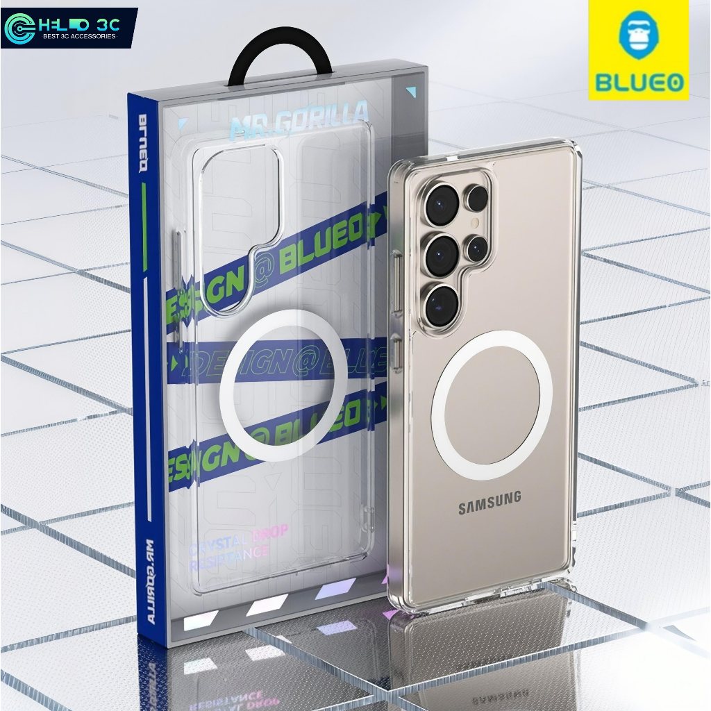 Blueo แม่เหล็กโปร่งใส สําหรับ Samsung S25 Ultra / Z fold 7 เคสกันกระแทกป้องกันรอยขีดข่วนสําหรับ Sams
