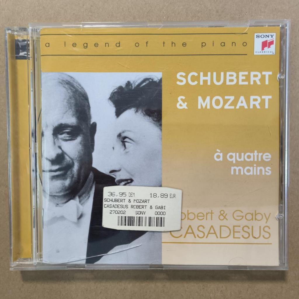 Robert Gaby Casadesus Mozart Schubert & Mozart Four Hands ซีดีเปียโน