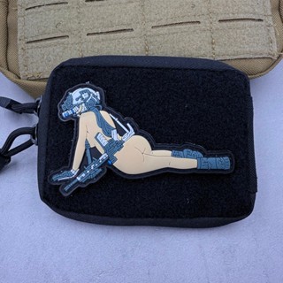3D PVC ยาง Patch กินไก่สาวเซ็กซี่ ยุทธวิธี Morale Badge Drop…