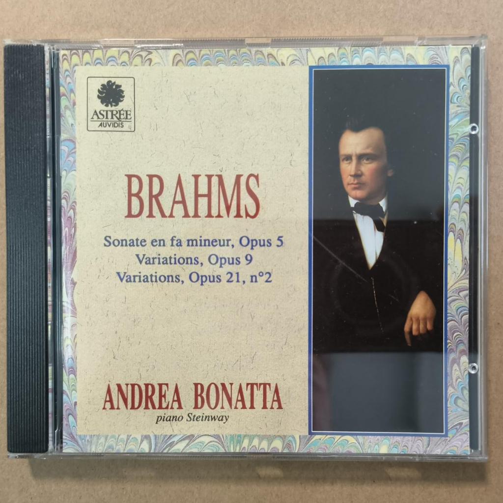 Brahms*, Andrea Bontta – Sonate En Fa Mineur, Opus 5 / Variations, Opus 9 / Variations, Opus 21, No 