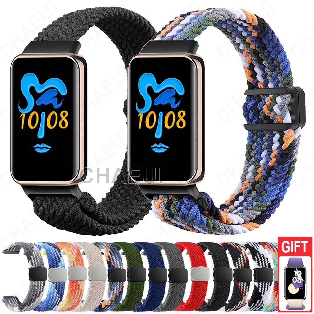 อุปกรณ์เสริมสร้อยข้อมือสายไนลอนทอสําหรับ Honor Band 10 / Honor Band 9