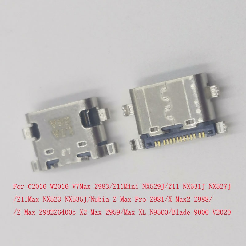 2-10Pcs ปลั๊ก USB สําหรับ ZTE Nubia V7 Max Z Pro Max2 X2 XL Z11 Mini Blade 9000 V2020 C2016 W2016 Ch