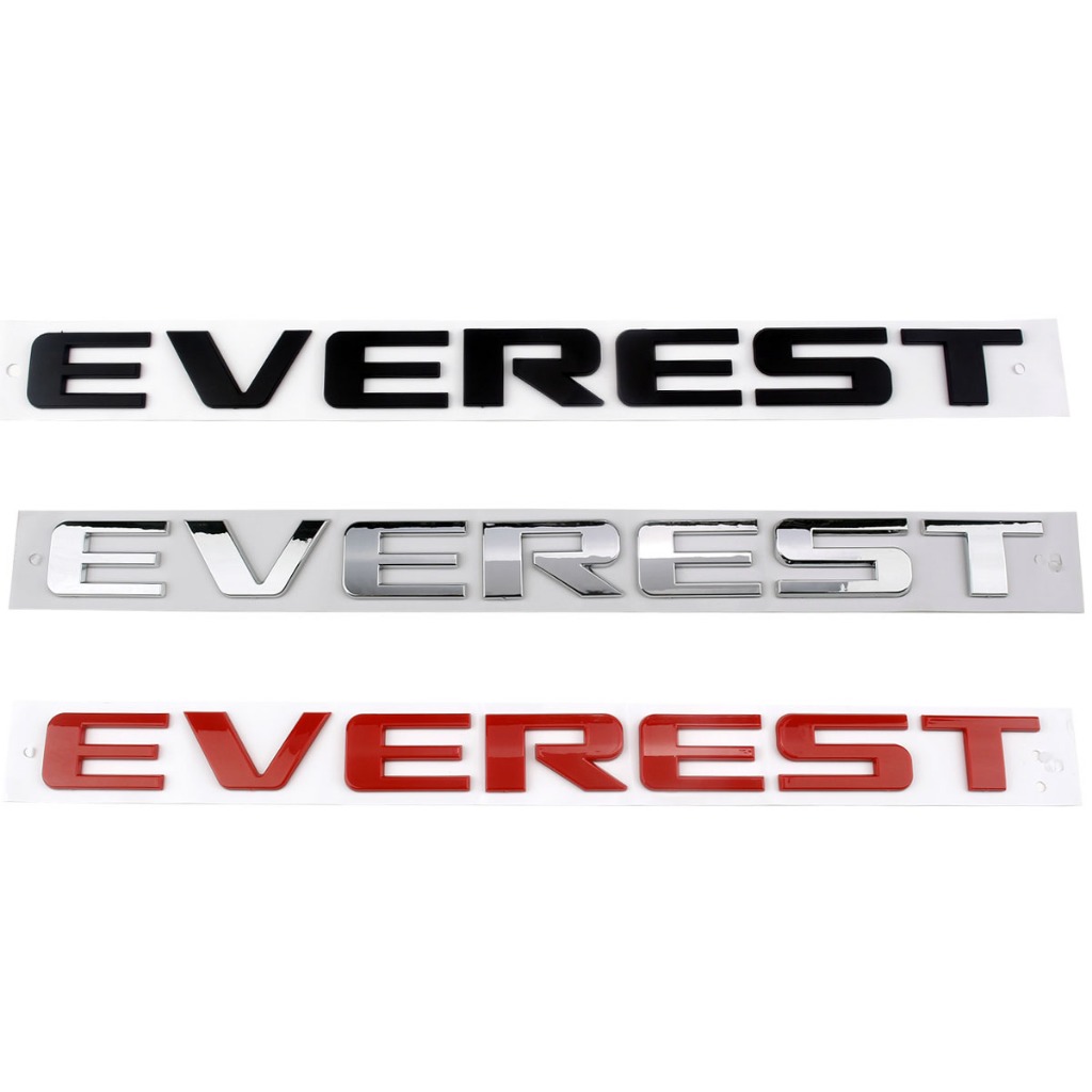 Ford Everest Hood Emblem 3D Letter Decal โลโก้รถ Word Tailgate สติกเกอร์ตกแต่ง