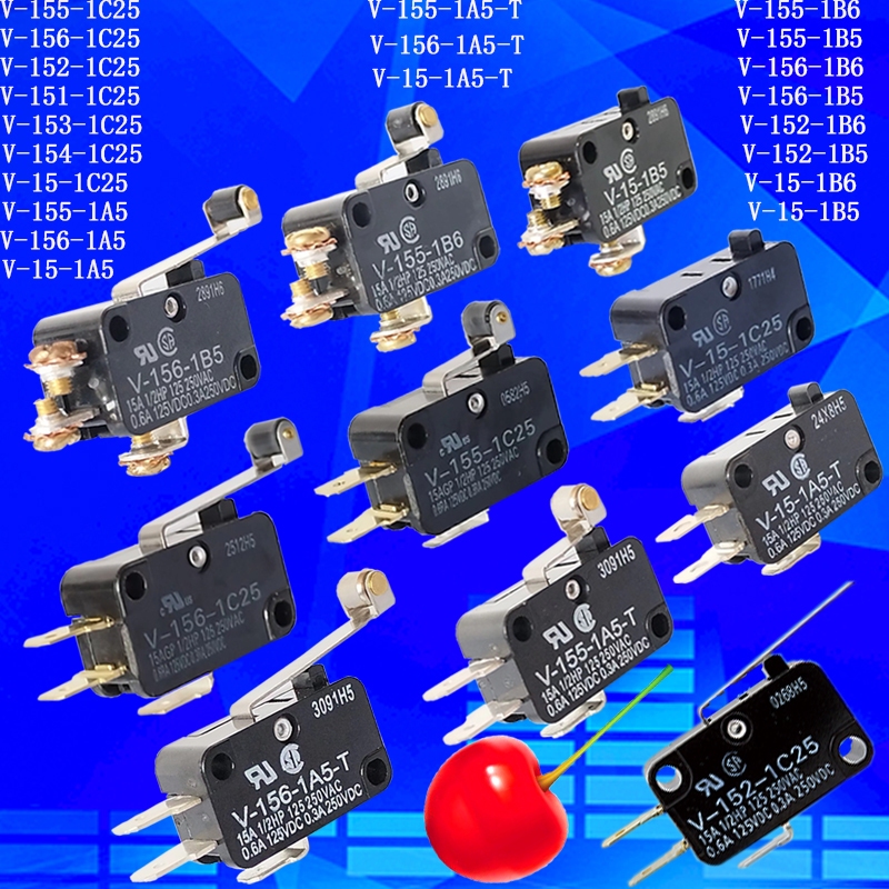 Omron micro switchV-155-1C25 V-156-1C25 V-15-1C25 V-155-1B6 V-152 153 151 154-1C25 V-15-1A5-T V-15-T