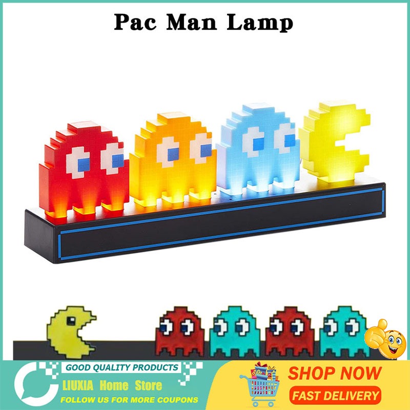 🎮 ไฟไอคอน PACMAN ไฟเปลี่ยนตามเสียง