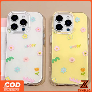 สําหรับ OPPO Reno 16F Reno 15F Reno 14F Reno13 F Reno13 Reno12 F Reno10Pro Reno8T Reno8Z Reno7Z Reno6Z Reno8 Reno5 Reno4 สดและเรียบง่ายดอกไม้สีสันสดใสกันกระแทก TPU มือถือ