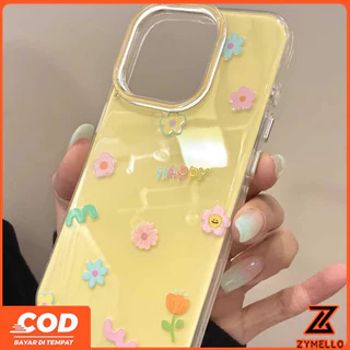 สําหรับ OPPO Reno 16F Reno 15F Reno 14F Reno13 F Reno13 Reno12 F Reno10Pro Reno8T Reno8Z Reno7Z Reno6Z Reno8 Reno5 Reno4 สดและเรียบง่ายดอกไม้สีสันสดใสกันกระแทก TPU มือถือ
