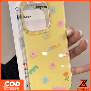 สําหรับ OPPO Reno 16F Reno 15F Reno 14F Reno13 F Reno13 Reno12 F Reno10Pro Reno8T Reno8Z Reno7Z Reno6Z Reno8 Reno5 Reno4 สดและเรียบง่ายดอกไม้สีสันสดใสกันกระแทก TPU มือถือ