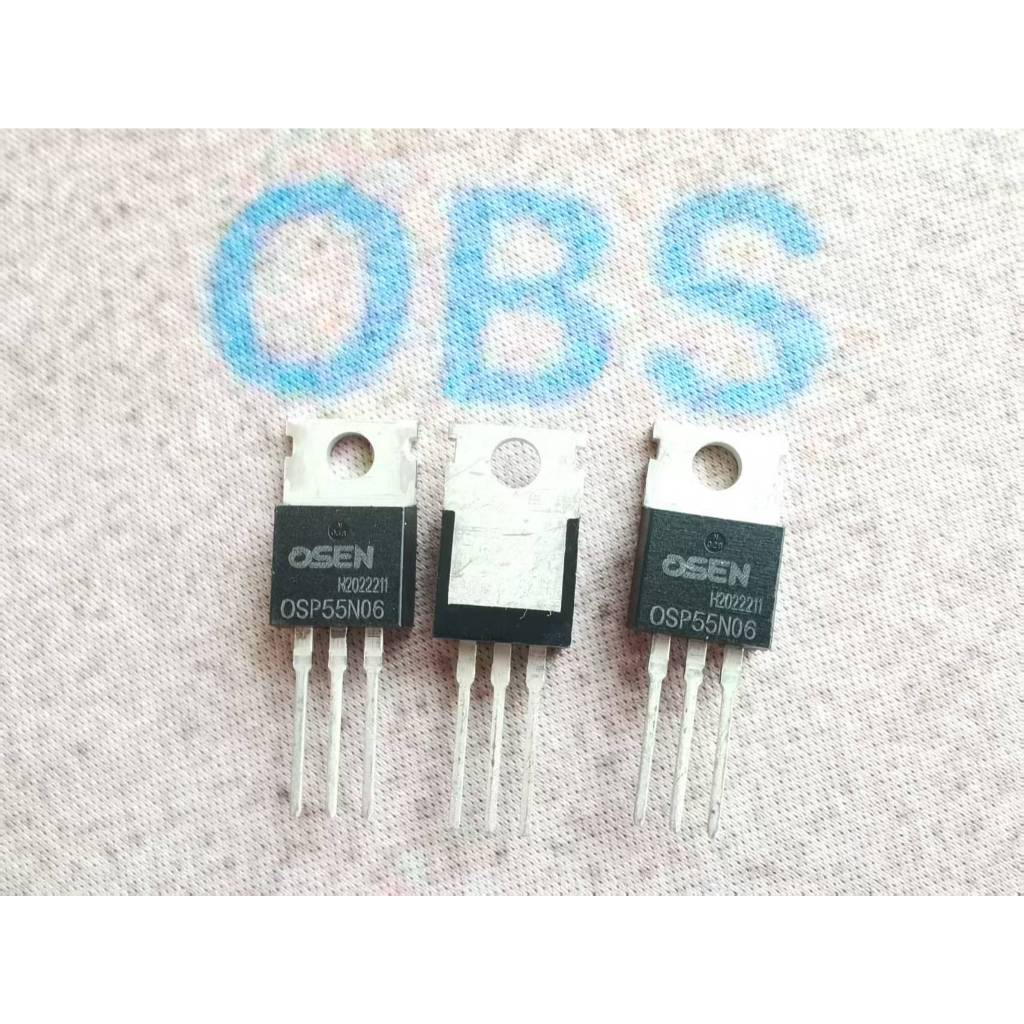 OSP55N06 10 ชิ้นยี่ห้อ OSP55N06C 55A/60V TO-220N Channel Field Effect Tube tta