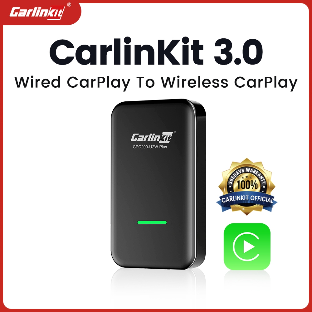 Carlinkit 3.0 CarPlay อะแดปเตอร์ไร้สาย บลูทูธ ดองเกิล เสียบแล้วใช้งานได้เลย สําหรับ Apple CarPlay แบ