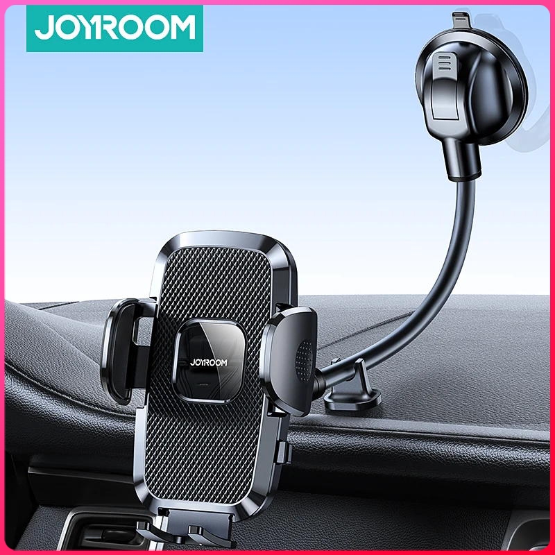 JOYROOM JR-ZS259 ที่วางโทรศัพท์แดชบอร์ดสําหรับรถยนต์360° มุมมองกว้างที่สุด9in แขนยาวแบบยืดหยุ่น, Universal แฮนด์ฟรี Auto Windshield Air Vent Phone Mount