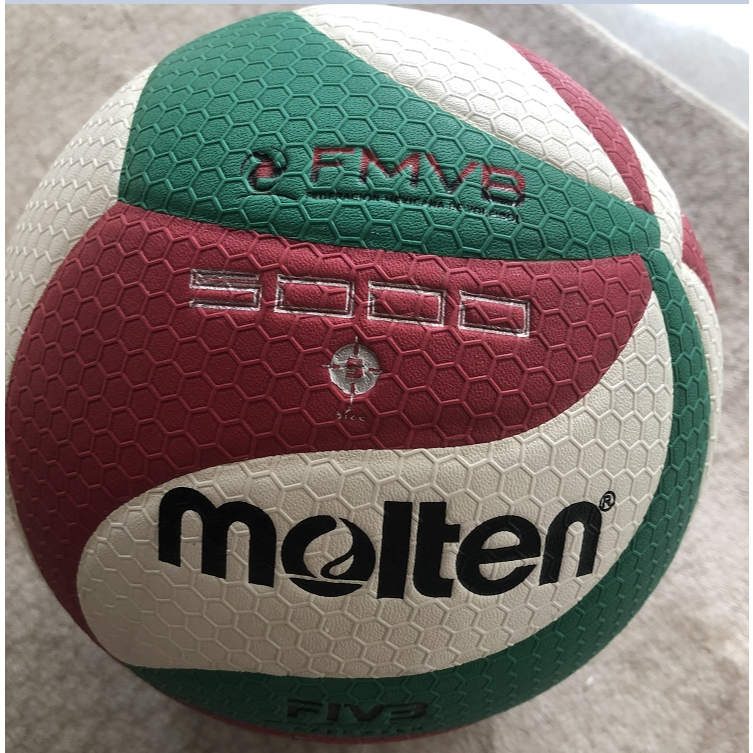 Molten-v5m5000 Volleyball FMVB Logo Student Adult Professional Competition No. 5 วัสดุหนัง วอลเลย์บอ