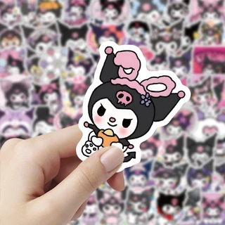 สติ๊กเกอร์สร้างสรรค์ Sanrio น่ารัก การ์ตูน Kuromi Handbook ตกแต่งสติกเกอร์กันน้ํา