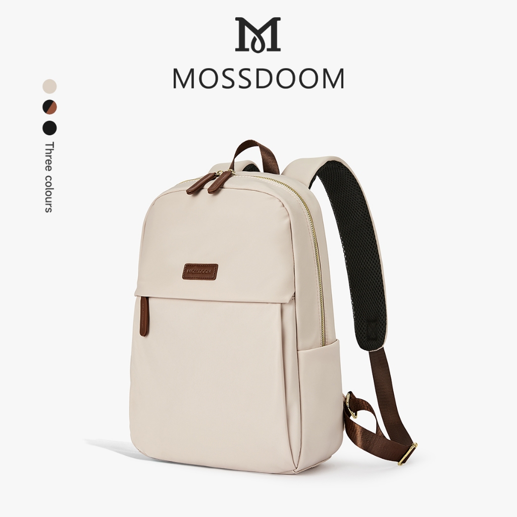 MOSSDOOM Goofy Backpack กระเป๋าเป้สะพายหลังผู้หญิงแฟนชั่น ขนาด14-15 นิ้ว ใช้ได้ทั้งวัยเรียนและวัยทำงาน