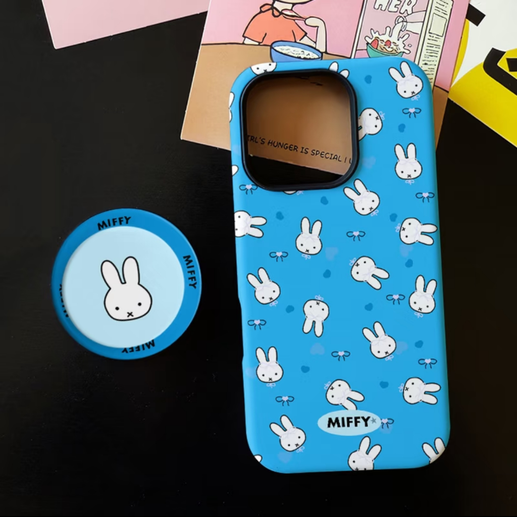น่ารักรูปแบบกระต่ายสีขาวยืนป้องกันกรณีสําหรับiPhone 11