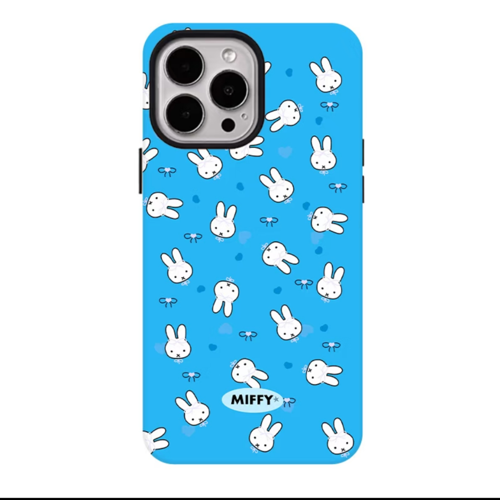 น่ารักรูปแบบกระต่ายสีขาวยืนป้องกันกรณีสําหรับiPhone 11 รูปที่ 5