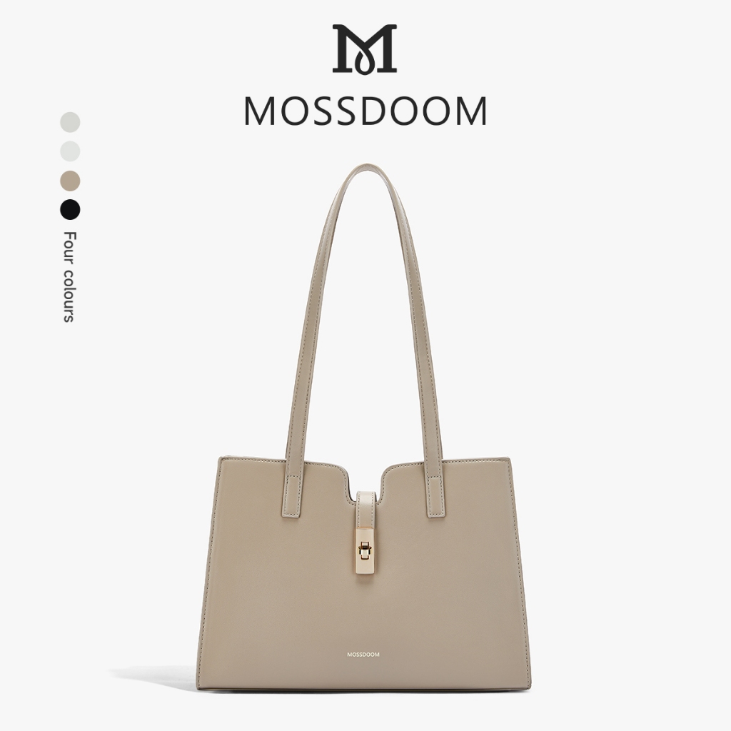 MOSSDOOM Elaura Bag กระเป๋าสะพายไหล่หนังPU ดีไซน์เรียบง่าย