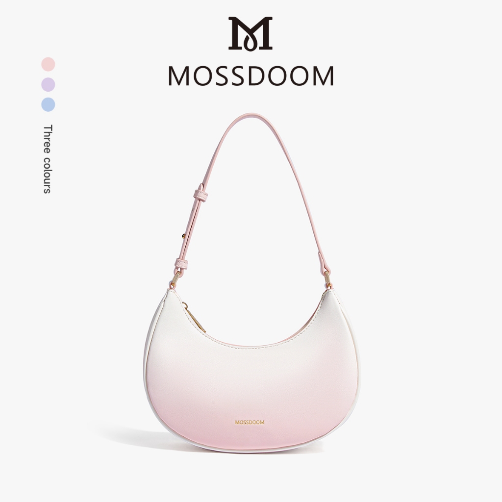 MOSSDOOM Gradien Shoulder Bag กระเป๋ารักแร้ไล่ระดับที่ทันสมัยและอเนกประสงค์