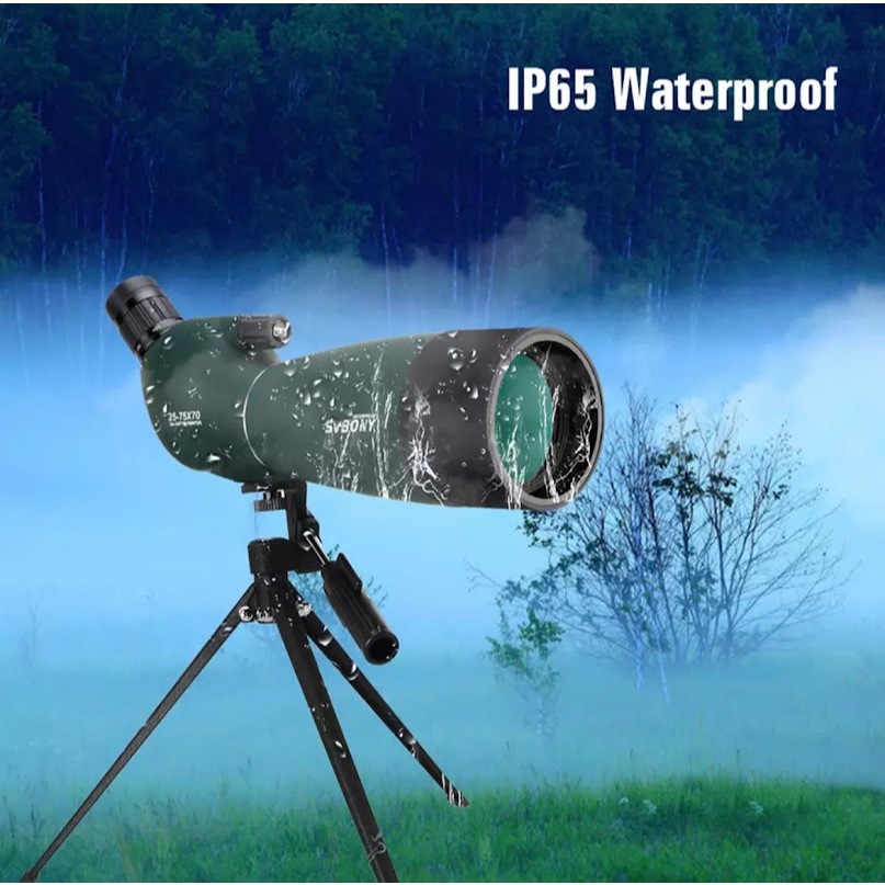 Svbony SV28 Spotting Scope กล้องโทรทรรศน์ซูม 25-75x70 ช่องมองภาพขนาดใหญ่ สําหรับดูนก พร้อมขาตั้งกล้อ