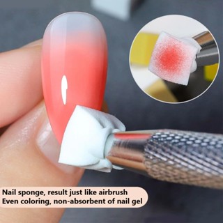 100ชิ้นสแควร์เล็บฟองน้ําชุดไล่โทนสีเล็บแปรงเจลโปแลนด์เล็บฟอง…