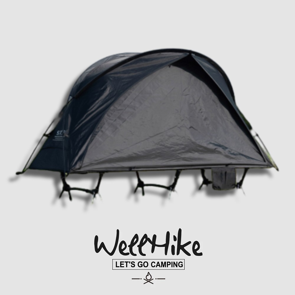🚚สต็อกพร้อมในกรุงเทพ🚚 เต็นท์เตียงสนาม Wellhike เต็นท์เตียงพับได้ เต็นท์ตั้งแคมป์ เต็นท์เดินทางกันน้ำพิเศษ 2000mm กันUV 40+ เนื้อผ้า 20D Nano Coating