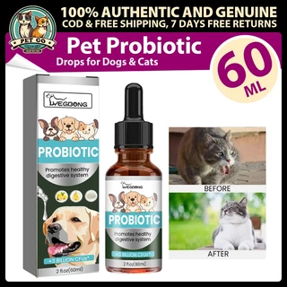 YEGBONG Probiotics สุนัข แมว ป้องกันท้องผูก ถ่ายเหลว ระบบย่อยมีปัญหา ลำไส้แปรปรวน ลดกลิ่นอุจจาระ 60 ml