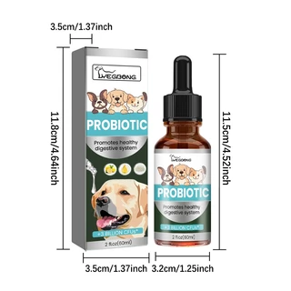 YEGBONG Probiotics สุนัข แมว ป้องกันท้องผูก ถ่ายเหลว ระบบย่อยมีปัญหา ลำไส้แปรปรวน ลดกลิ่นอุจจาระ 60 ml