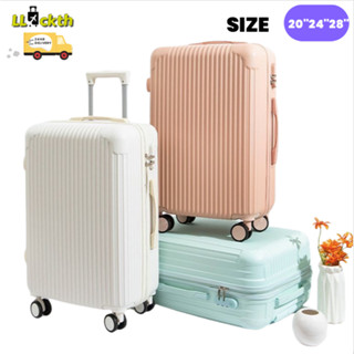 LLuckth กระเป๋าเดินทางขนาดใหญ่ วัสดุ ABS + PC แข็งแรงและทนทา…