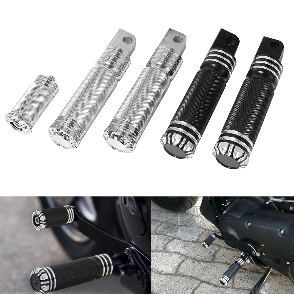 หมุดเท้ารถจักรยานยนต์ + Shifter Peg Shift Peg สําหรับ Harley-Davidson Dyna Sportster Softail Road King Touring รถมอเตอร์ไซด์