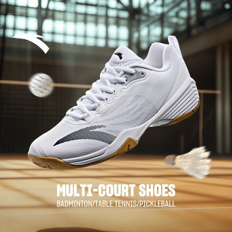 ANTA Women รองเท้า แบดมินตัน ปิงปอง วอลเลย์บอล เทเบิลเทนนิส เสถียร ทน สึก 1225B4461