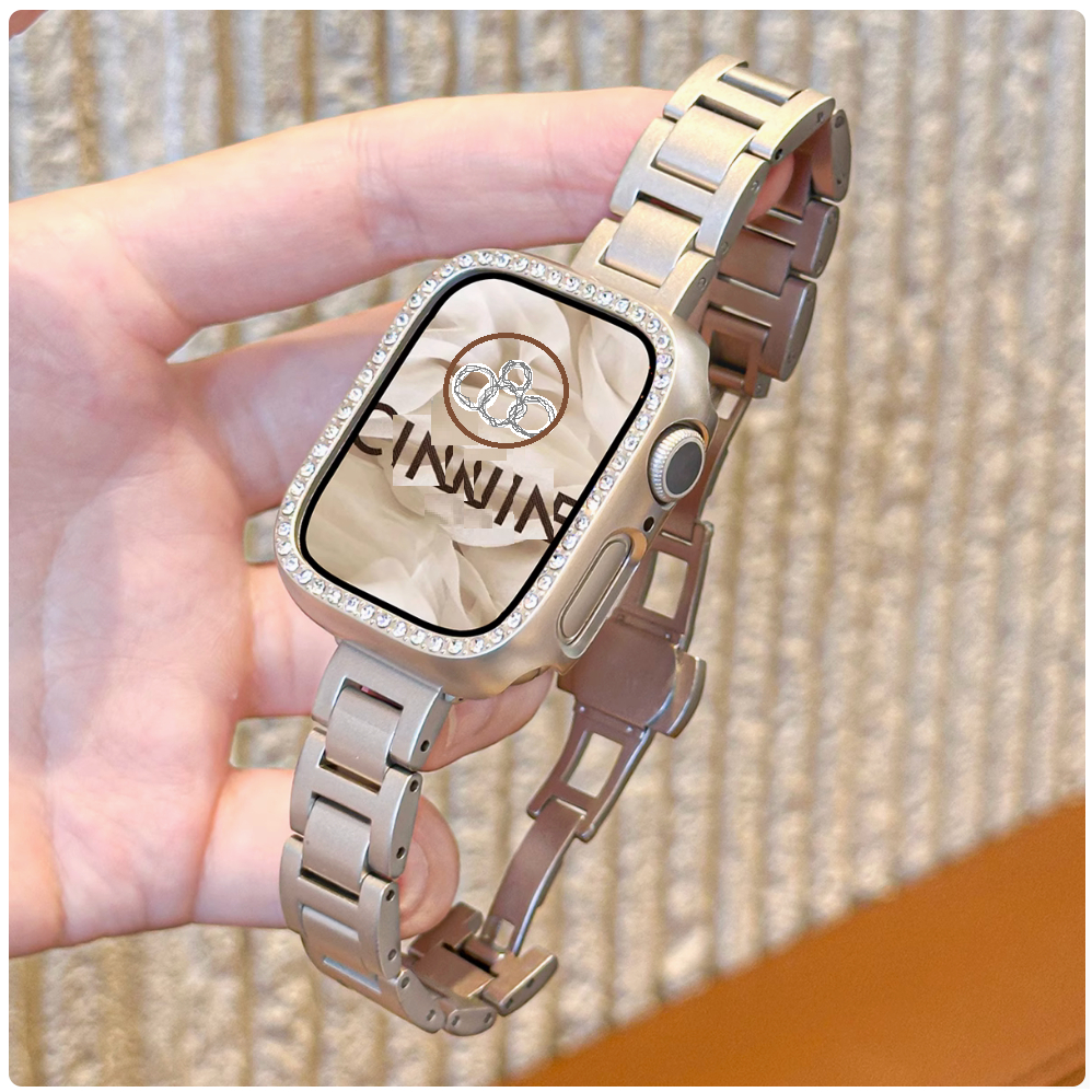 Stainless Steel Strap Case For Huawei watch Fit 4 สาย Metal Huawei watch Fit 4 pro สาย Bling Huawei Watch Fit 5 เคส Frame Diamond 5 Pro Case 3 5 pro/ fit3 / 4 Strap 3 สาย