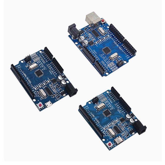 ใหม่ Arduino UNO R3 รุ่นปรับปรุง CH340G ชิป Type-B Design ATMEGA328PB-AU Maker บอร์ดพัฒนา