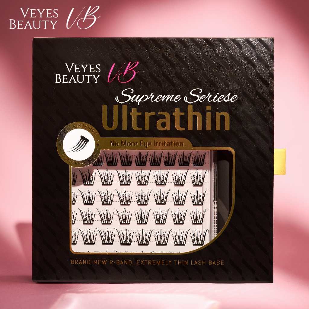 Veyesbeauty ขนตาปลอม ไม่ต้องใช้กาว ธรรมาชาติ ความยาวหลายอย่างในกล่องเดียว 90 ช่อ