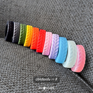 🔥 ลดการสึกหรอ 7 สี 🔥 ฝาครอบป้องกันล้อกระเป๋าเดินทาง ยางล้อกร…