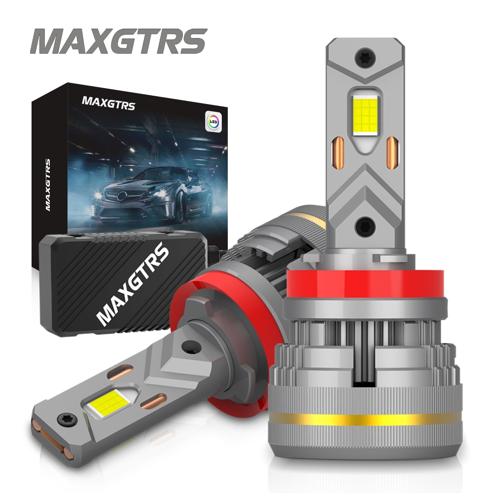 MAXGTRS 2X Turbo LED H4 9003 HB2 H1 H7 H8 H11 9005 9006 Beam ไฟหน้า 200W Canbus รถไฟหน้า 6500K สีขาว 12V