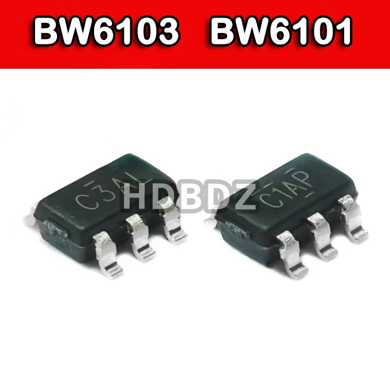 5PCS BW6101 BW6103 SOT23-5 C1AP C3AL Super Capacitor ชิปป้องกัน IC SMD