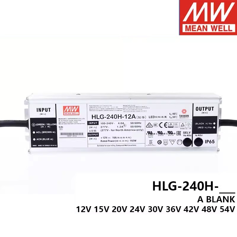 Original MEAN WELL LED switching power supply HLG-240H HLG-240H-12A HLG-240H-24A HLG-240H-36A HLG-24