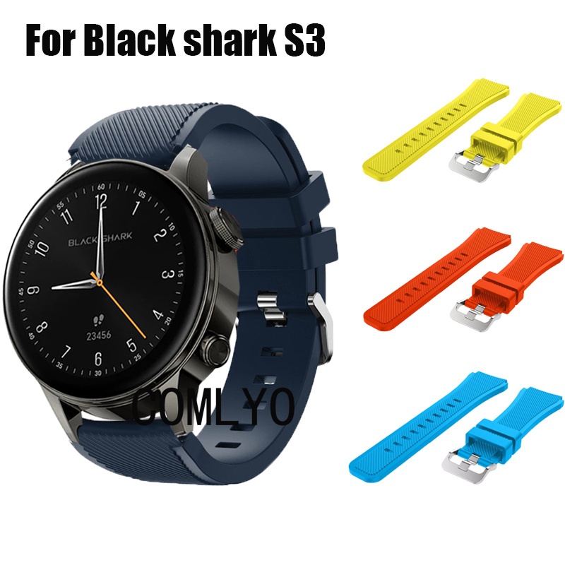 สําหรับ Black Shark S3 สายนาฬิกาอัจฉริยะซิลิโคนกีฬานุ่มผู้หญิง MEN Band นาฬิกาเข็มขัด